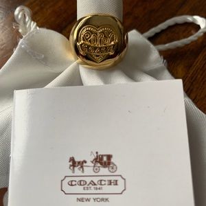 Coach Poppy ring sz 8 ring